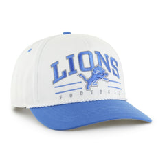 Detroit Lions '47 Roscoe Two-Toned Hitch Adjustable Hat White/Blue - 47 brand