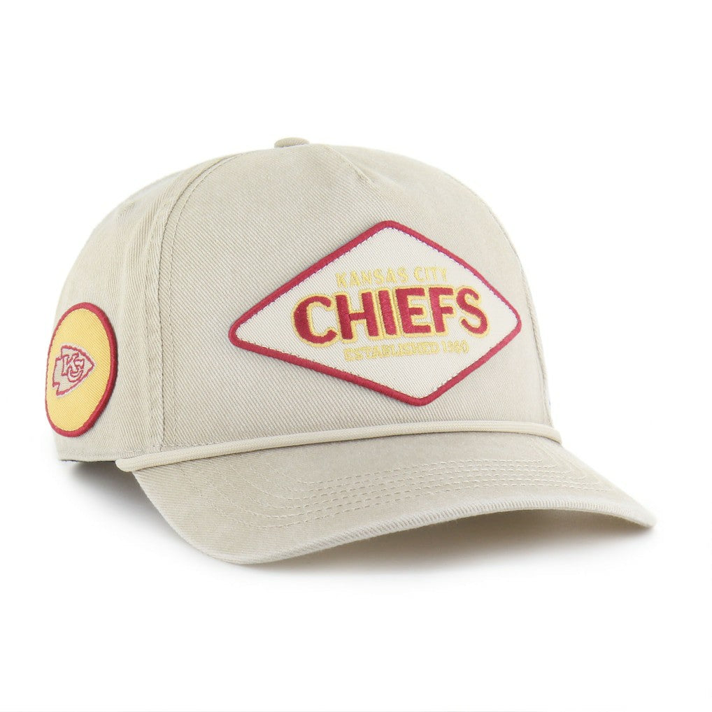 Kansas City Chiefs '47 Cairn Hitch Adjustable Hat Khaki - 47 brand