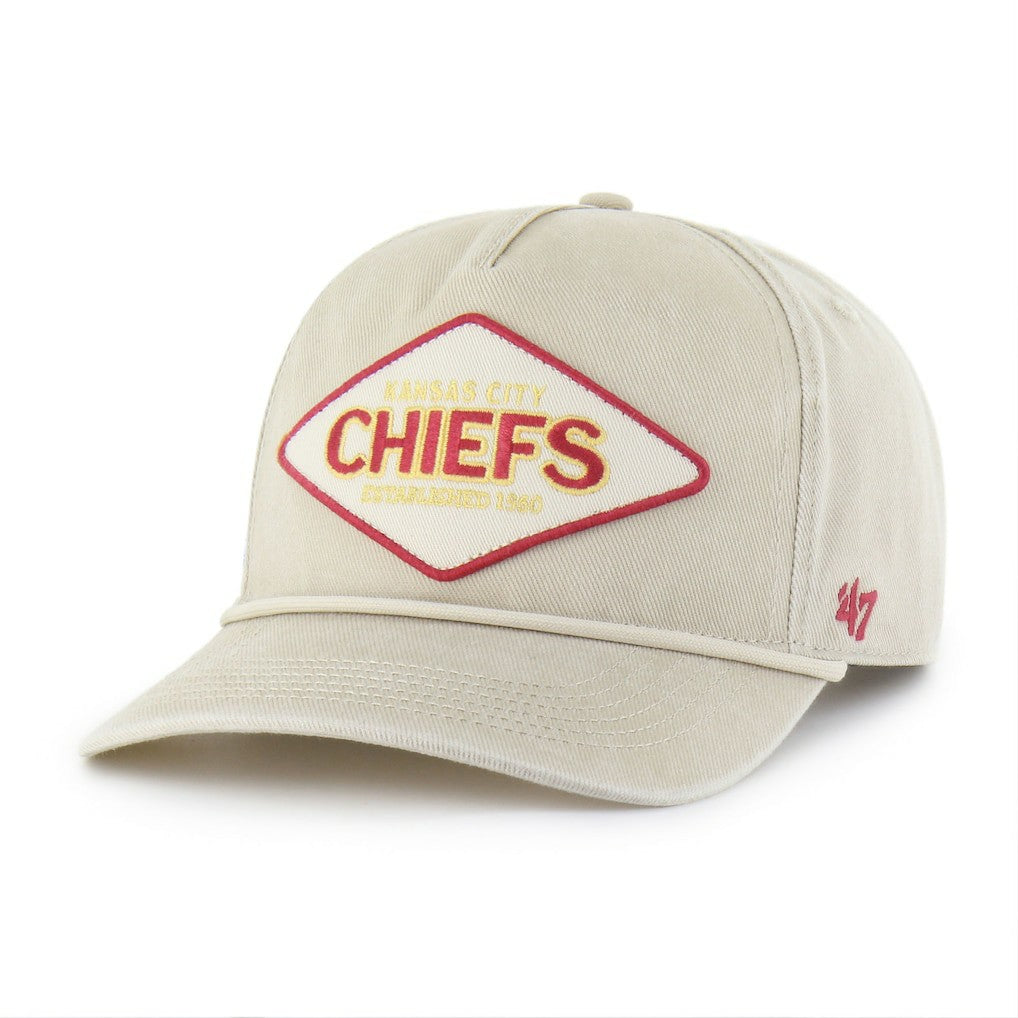 Kansas City Chiefs '47 Cairn Hitch Adjustable Hat Khaki - 47 brand
