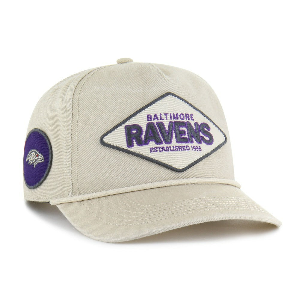 Baltimore Ravens '47 Cairn Hitch Adjustable Hat Khaki - 47 brand