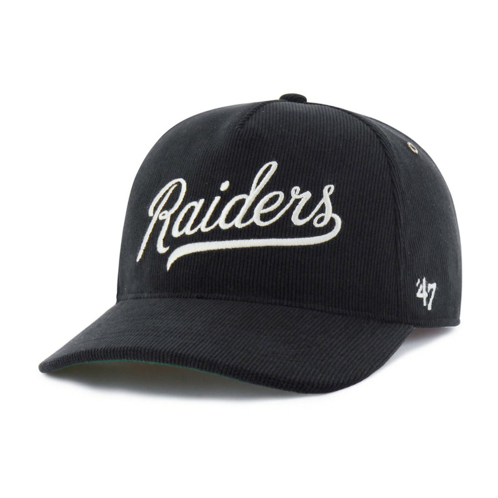 Las Vegas Raiders '47 Golden Age Corduroy Hitch Adjustable Hat Black - 47 brand