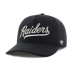 Las Vegas Raiders '47 Golden Age Corduroy Hitch Adjustable Hat Black - 47 brand