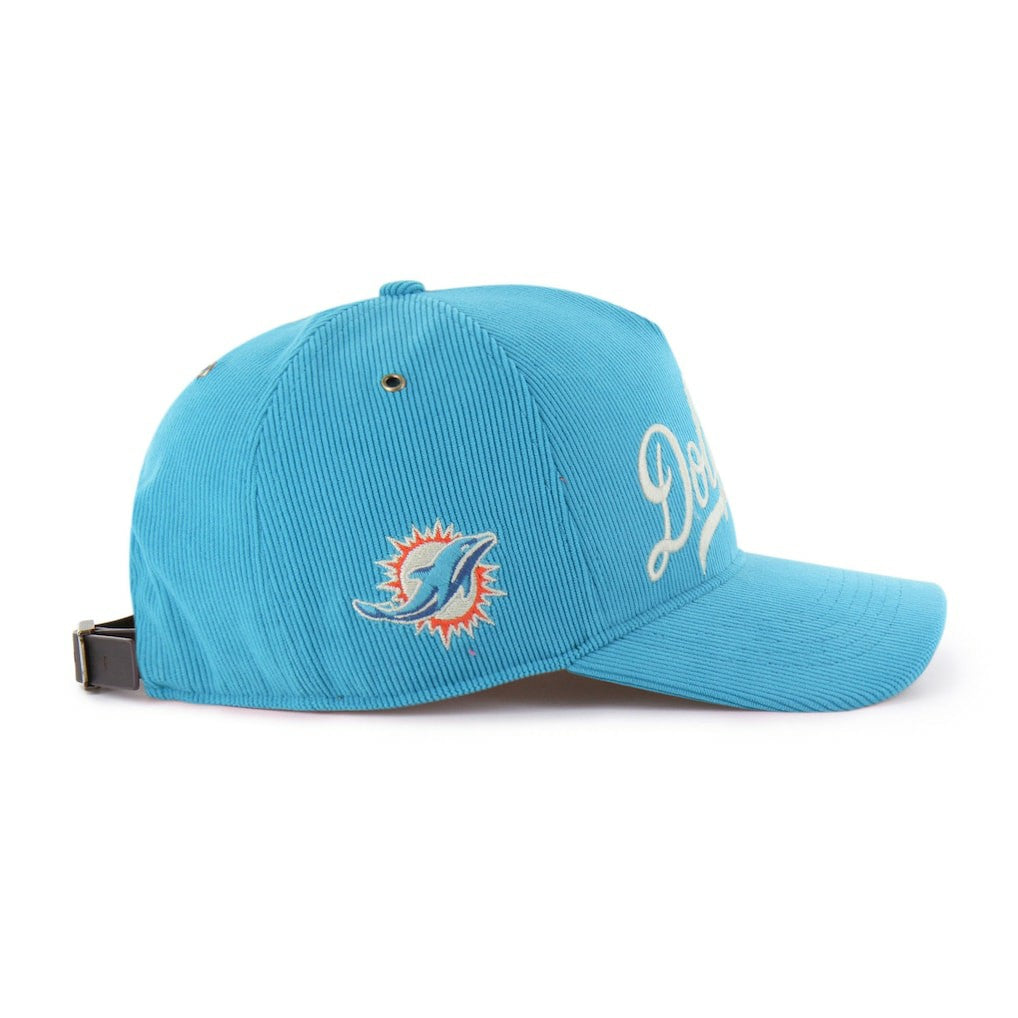 Miami Dolphins '47 Golden Age Corduroy Hitch Adjustable Hat Aqua - 47 brand