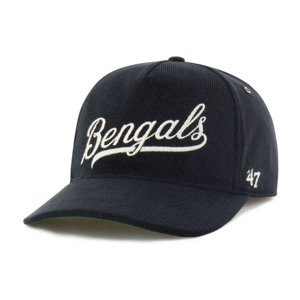 Cincinnati Bengals '47 Golden Age Corduroy Hitch Adjustable Hat Black - 47 brand