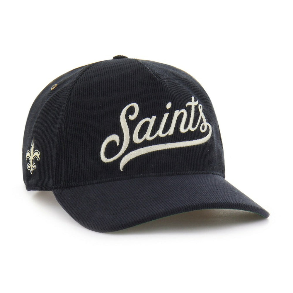 New Orleans Saints '47 Golden Age Corduroy Hitch Adjustable Hat Black - 47 brand
