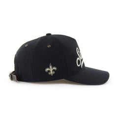 New Orleans Saints '47 Golden Age Corduroy Hitch Adjustable Hat Black - 47 brand