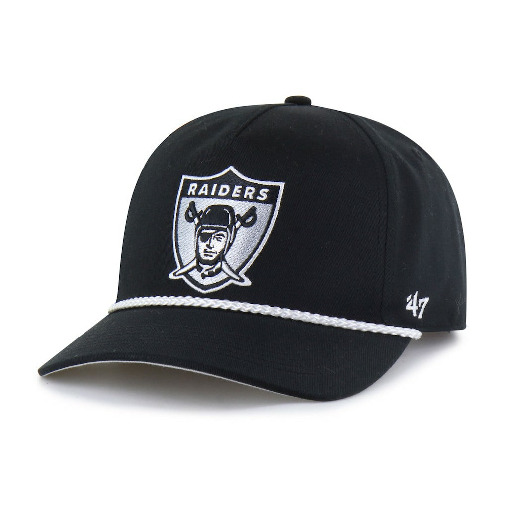 Las Vegas Raiders '47 Rope Hitch Adjustable Hat Black - 47 brand