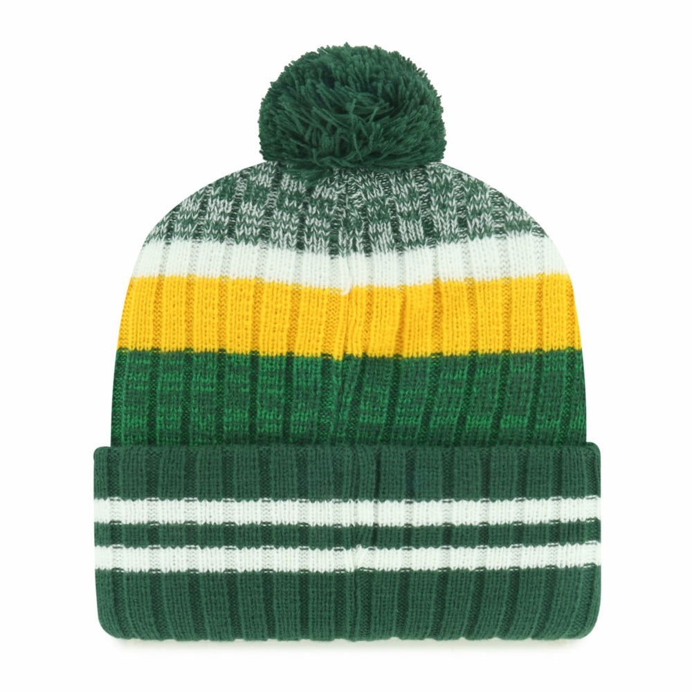 Green Bay Packers '47 Quiver Cuffed Knit Hat with Pom - 47 brand
