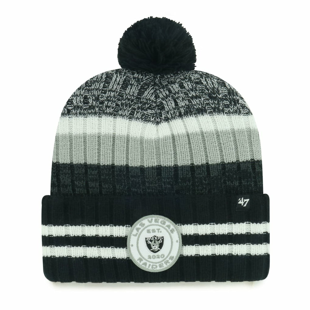 Las Vegas Raiders '47 Quiver Cuffed Knit Hat with Pom - 47 brand