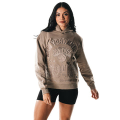 NBA - New York Knicks The Wild Collective Women's Satin Pullover Hoodie - Gray