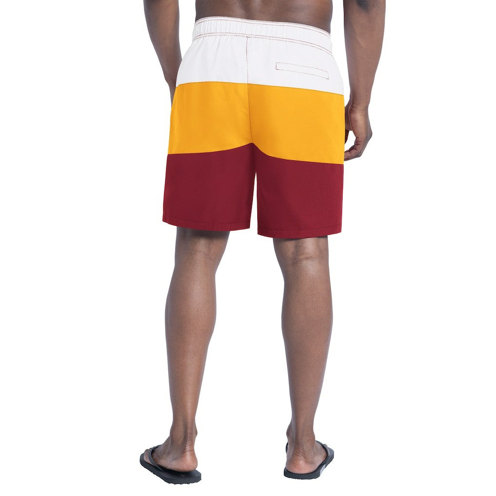 Washington Commanders G-III Sports by Carl Banks Sunrise Volley Swim Shorts Burgundy/Gold - NFL