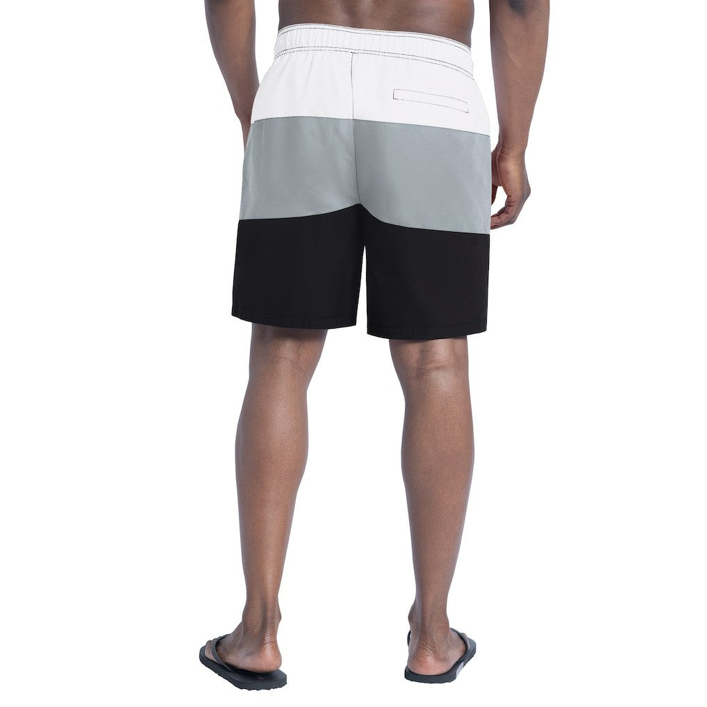 Las Vegas Raiders G-III Sports by Carl Banks Sunrise Volley Swim Shorts Black/Silver - NFL