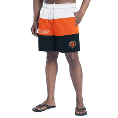 Chicago Bears G-III Sports by Carl Banks Sunrise Volley Swim Shorts Navy/Orange - NFL