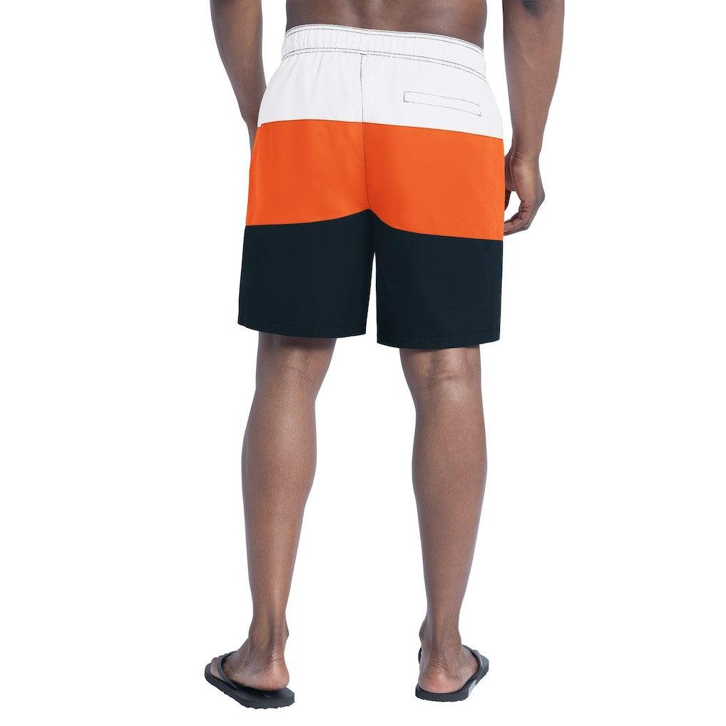 Chicago Bears G-III Sports by Carl Banks Sunrise Volley Swim Shorts Navy/Orange - NFL