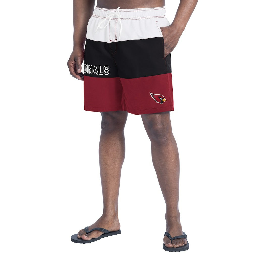 Arizona Cardinals G-III Sports by Carl Banks Sunrise Volley Swim Shorts Cardinal/Black - NFL