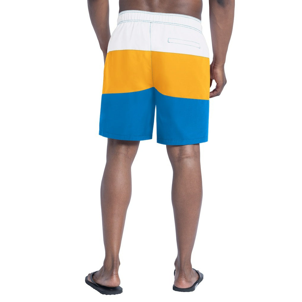 Los Angeles Chargers G-III Sports by Carl Banks Sunrise Volley Swim Shorts Powder Blue/Gold - NFL