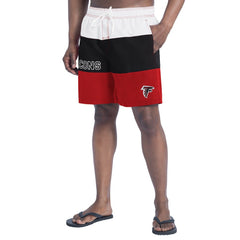 Atlanta Falcons G-III Sports by Carl Banks Sunrise Volley Swim Shorts Red/Black - NFL