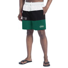 New York Jets G-III Sports by Carl Banks Sunrise Volley Swim Shorts Green/Black - NFL