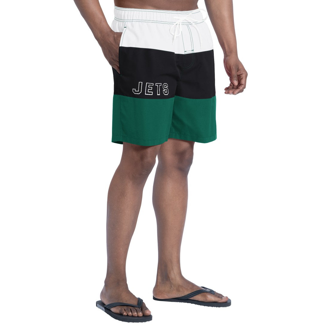 New York Jets G-III Sports by Carl Banks Sunrise Volley Swim Shorts Green/Black - NFL