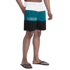 Jacksonville Jaguars G-III Sports by Carl Banks Sunrise Volley Swim Shorts Black/Teal - NFL