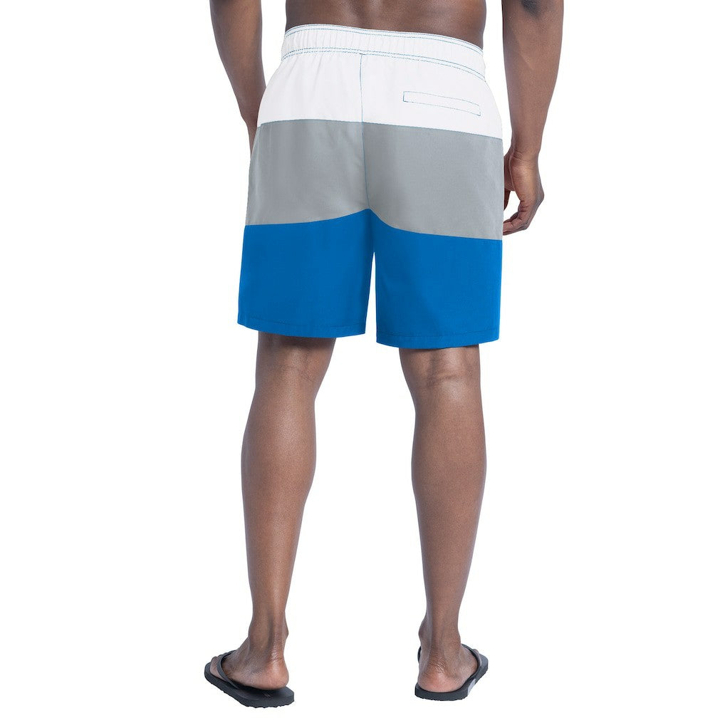 Detroit Lions G-III Sports by Carl Banks Sunrise Volley Swim Shorts Blue/Silver - NFL