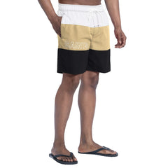 New Orleans Saints G-III Sports by Carl Banks Sunrise Volley Swim Shorts Black/Gold - NFL