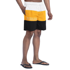Pittsburgh Steelers G-III Sports by Carl Banks Sunrise Volley Swim Shorts Black/Gold - NFL