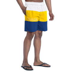 Los Angeles Rams G-III Sports by Carl Banks Sunrise Volley Swim Shorts Royal/Gold - NFL