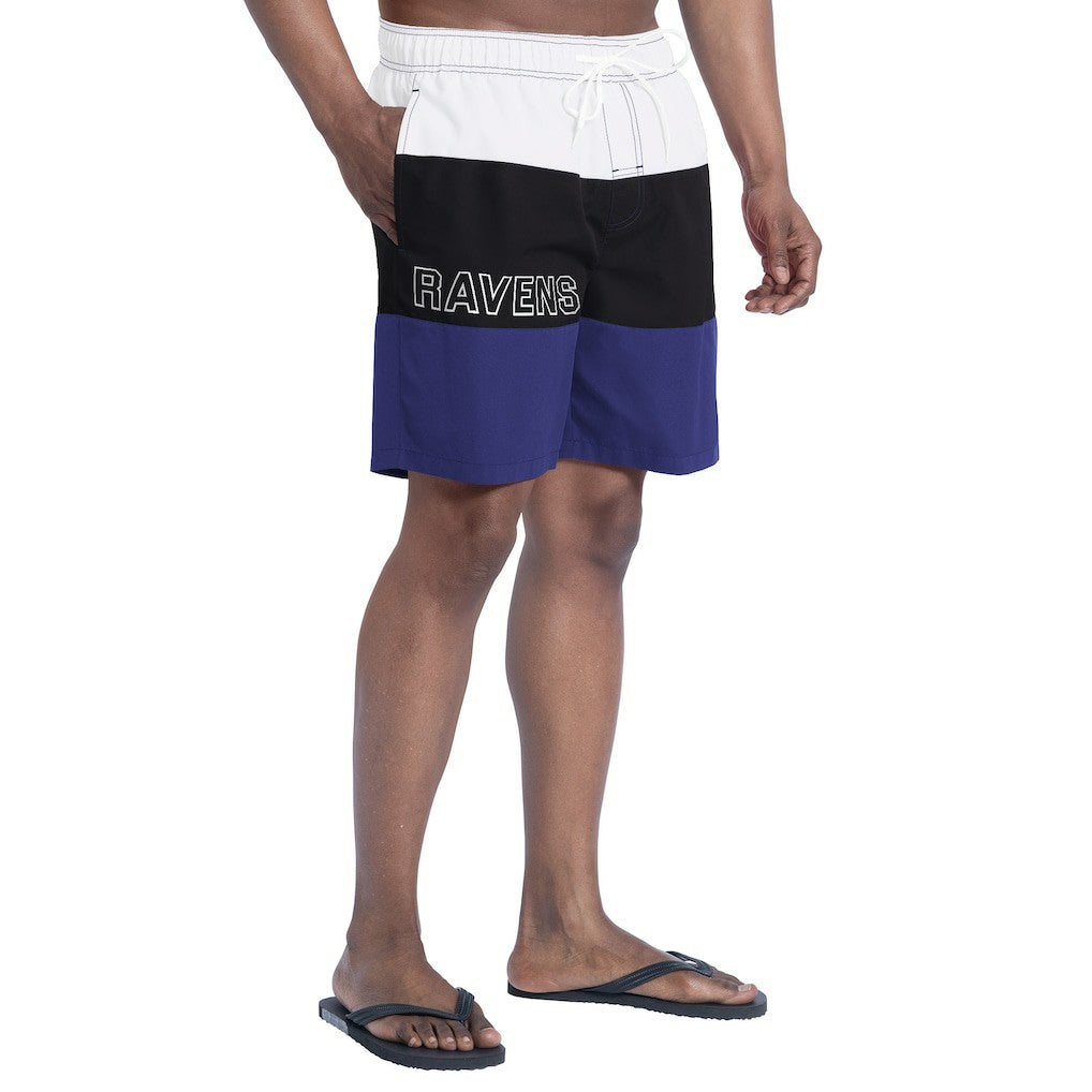 Baltimore Ravens G-III Sports by Carl Banks Sunrise Volley Swim Shorts Purple/Black - NFL