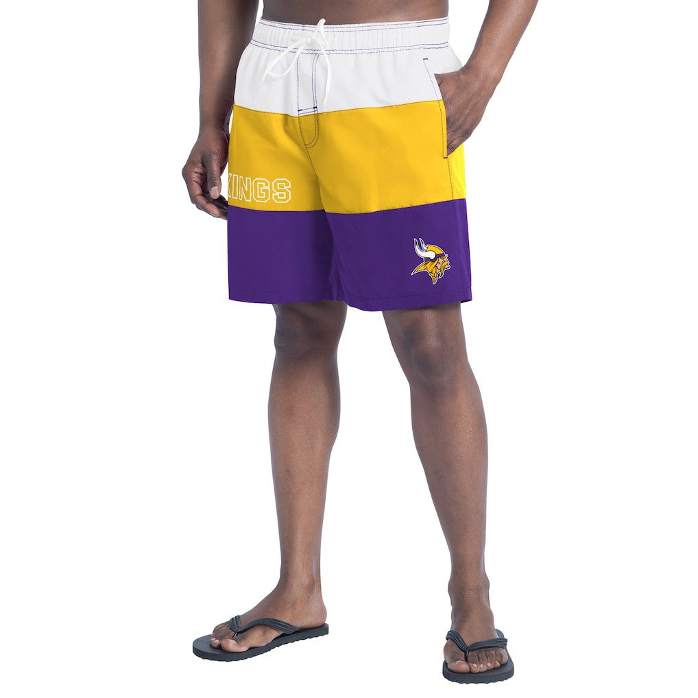 Minnesota Vikings G-III Sports by Carl Banks Sunrise Volley Swim Shorts Purple/Gold - NFL