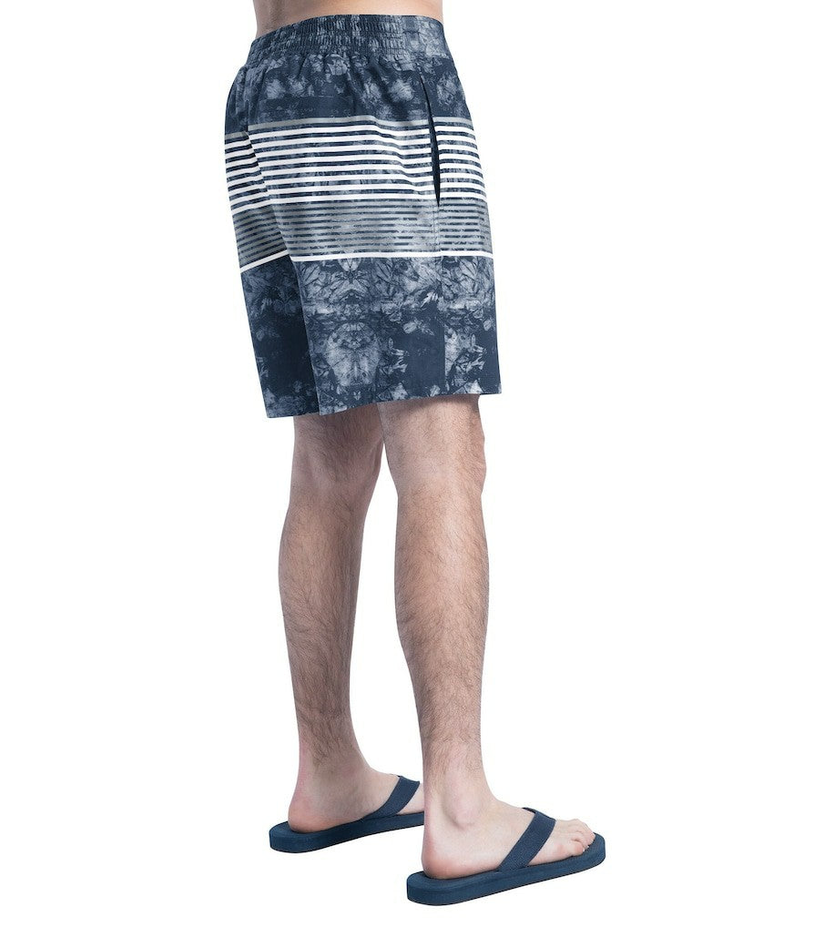 Cleveland Browns G-III Sports by Carl Banks Horizon Volley Swim Shorts Navy/Gray - NFL