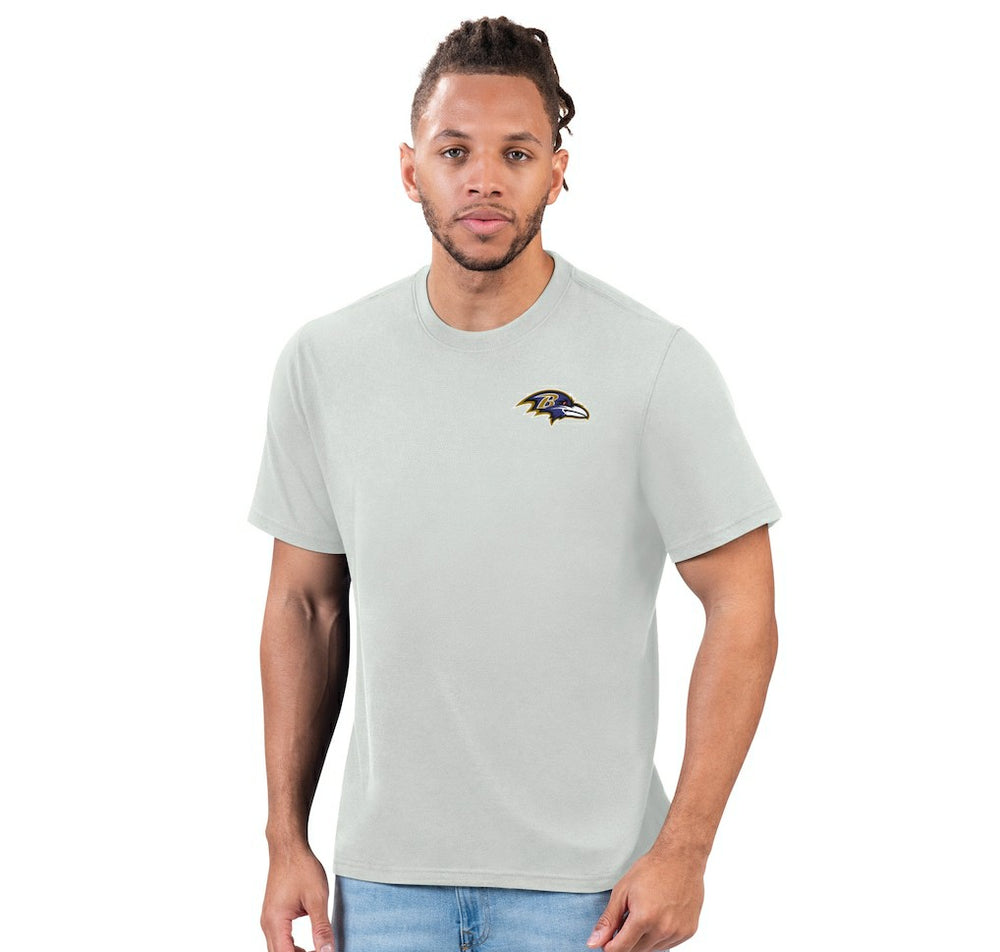 Baltimore Ravens Margaritaville Wastin' Away T-Shirt Gray - NFL