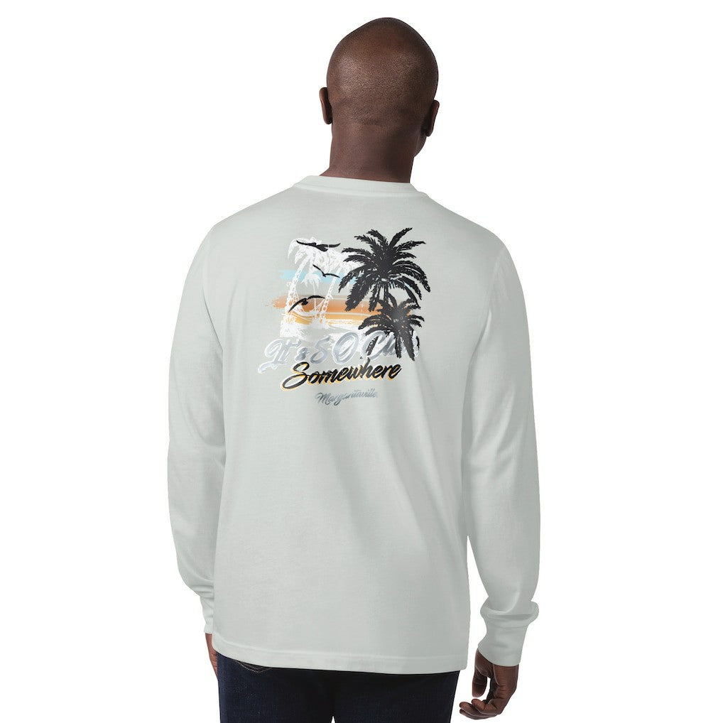Las Vegas Raiders Margaritaville It's Five O'Clock Somewhere Long Sleeve T-Shirt Gray - NFL
