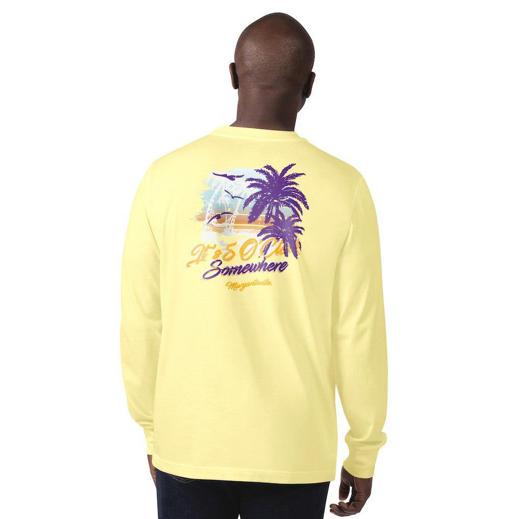 Minnesota Vikings Margaritaville It's Five O'Clock Somewhere Long Sleeve T-Shirt Yellow - NFL