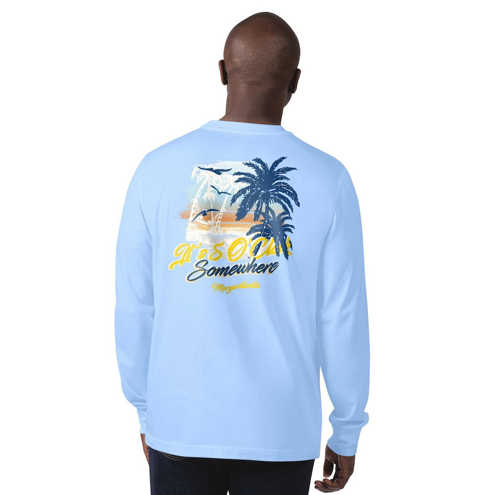 Los Angeles Rams Margaritaville It's Five O'Clock Somewhere Long Sleeve T-Shirt Light Blue - NFL