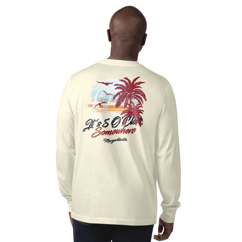 Arizona Cardinals Margaritaville It's Five O'Clock Somewhere Long Sleeve T-Shirt Cream - NFL