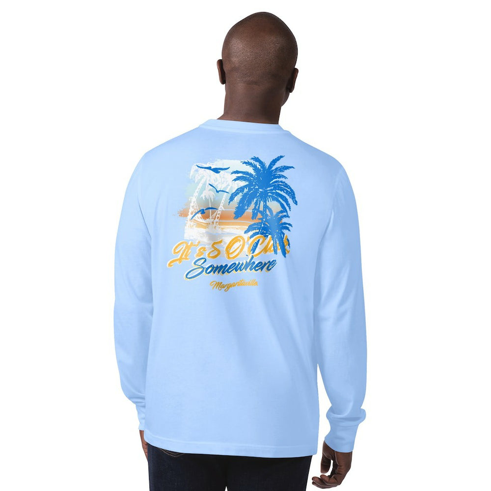Los Angeles Chargers Margaritaville It's Five O'Clock Somewhere Long Sleeve T-Shirt Light Blue - NFL