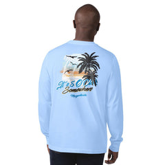 Carolina Panthers Margaritaville It's Five O'Clock Somewhere Long Sleeve T-Shirt Light Blue - NFL