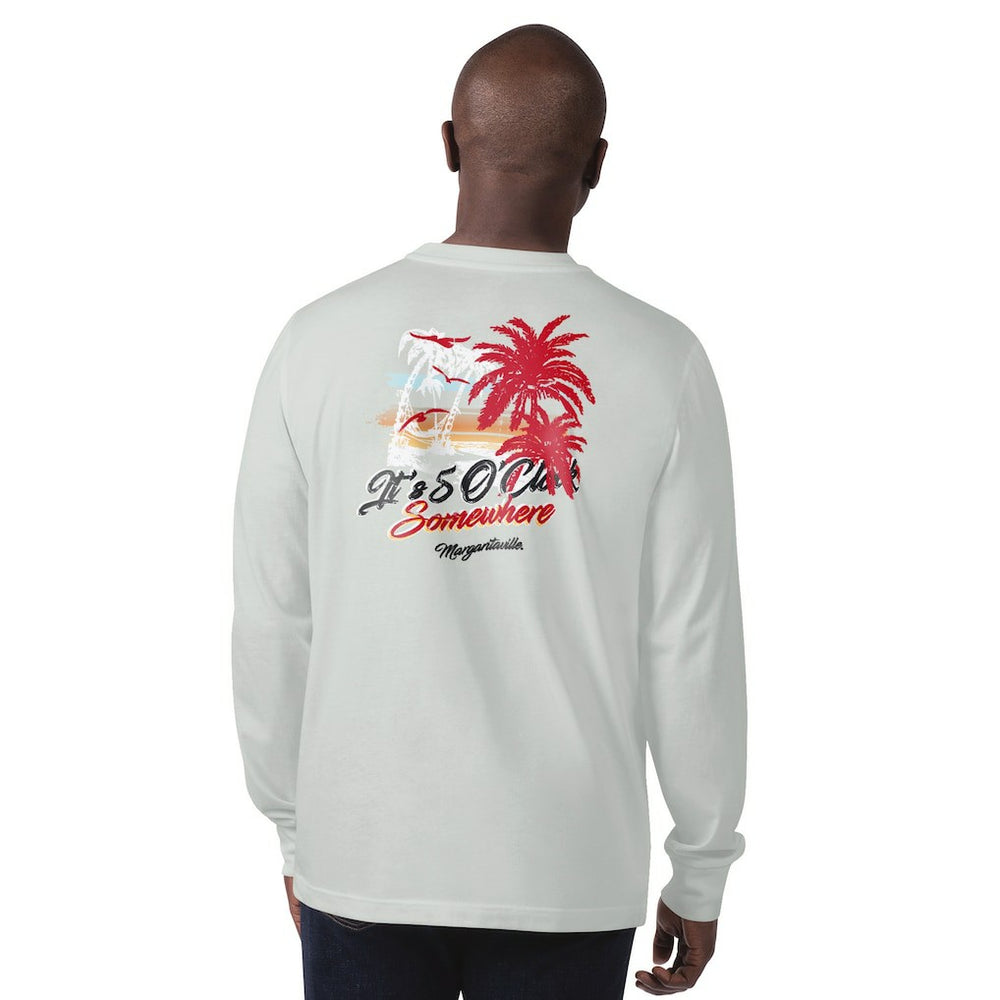 Atlanta Falcons Margaritaville It's Five O'Clock Somewhere Long Sleeve T-Shirt Gray - NFL