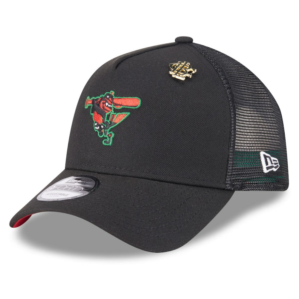 Baltimore Orioles New Era 2025 Big League Chew A-Frame 9FORTY Adjustable Trucker Hat Online