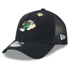 Boston Red Sox New Era 2025 Big League Chew A-Frame 9FORTY Adjustable Trucker Hat On Sale