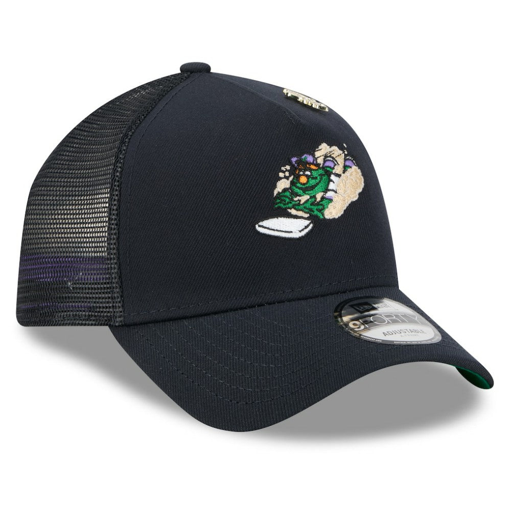 Boston Red Sox New Era 2025 Big League Chew A-Frame 9FORTY Adjustable Trucker Hat On Sale