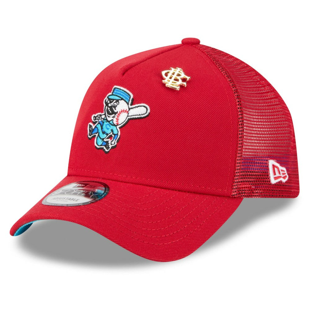 Cincinnati Reds New Era 2025 Big League Chew A-Frame 9FORTY Adjustable Trucker Hat discount