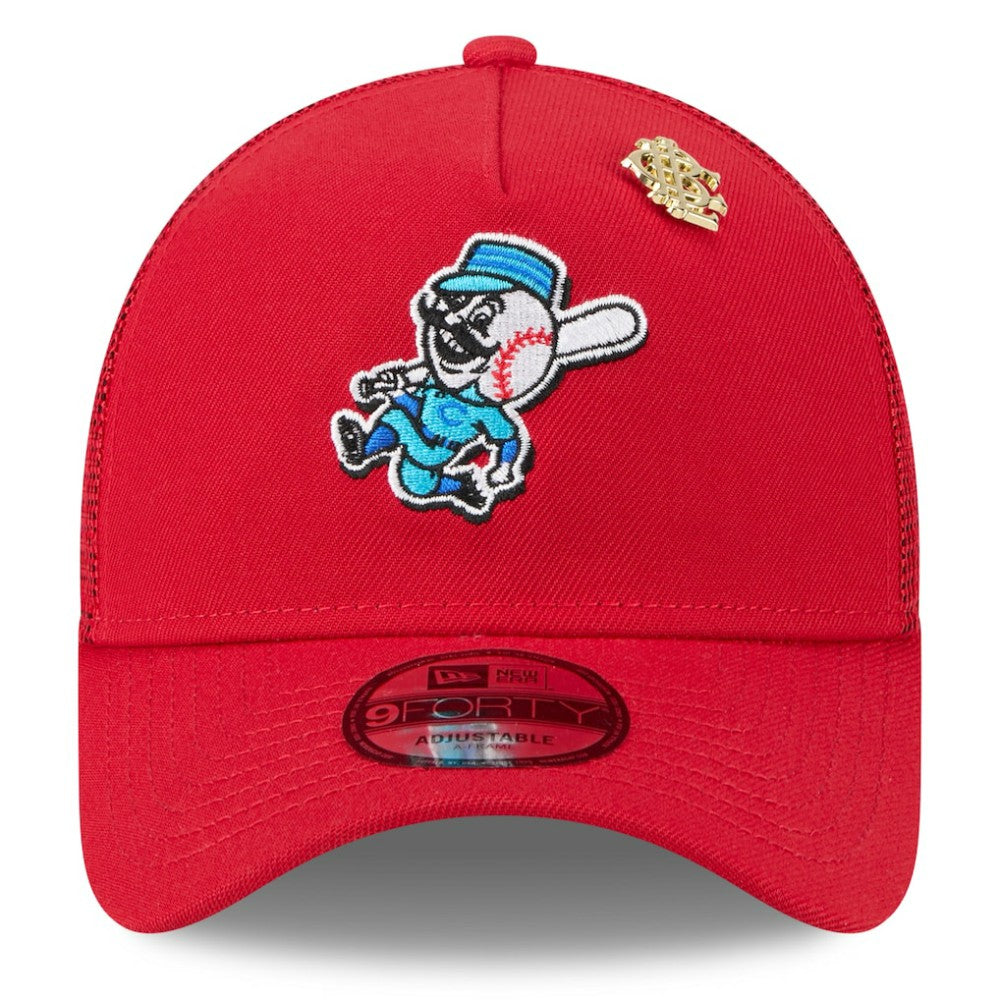 Cincinnati Reds New Era 2025 Big League Chew A-Frame 9FORTY Adjustable Trucker Hat discount