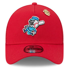 Cincinnati Reds New Era 2025 Big League Chew A-Frame 9FORTY Adjustable Trucker Hat discount