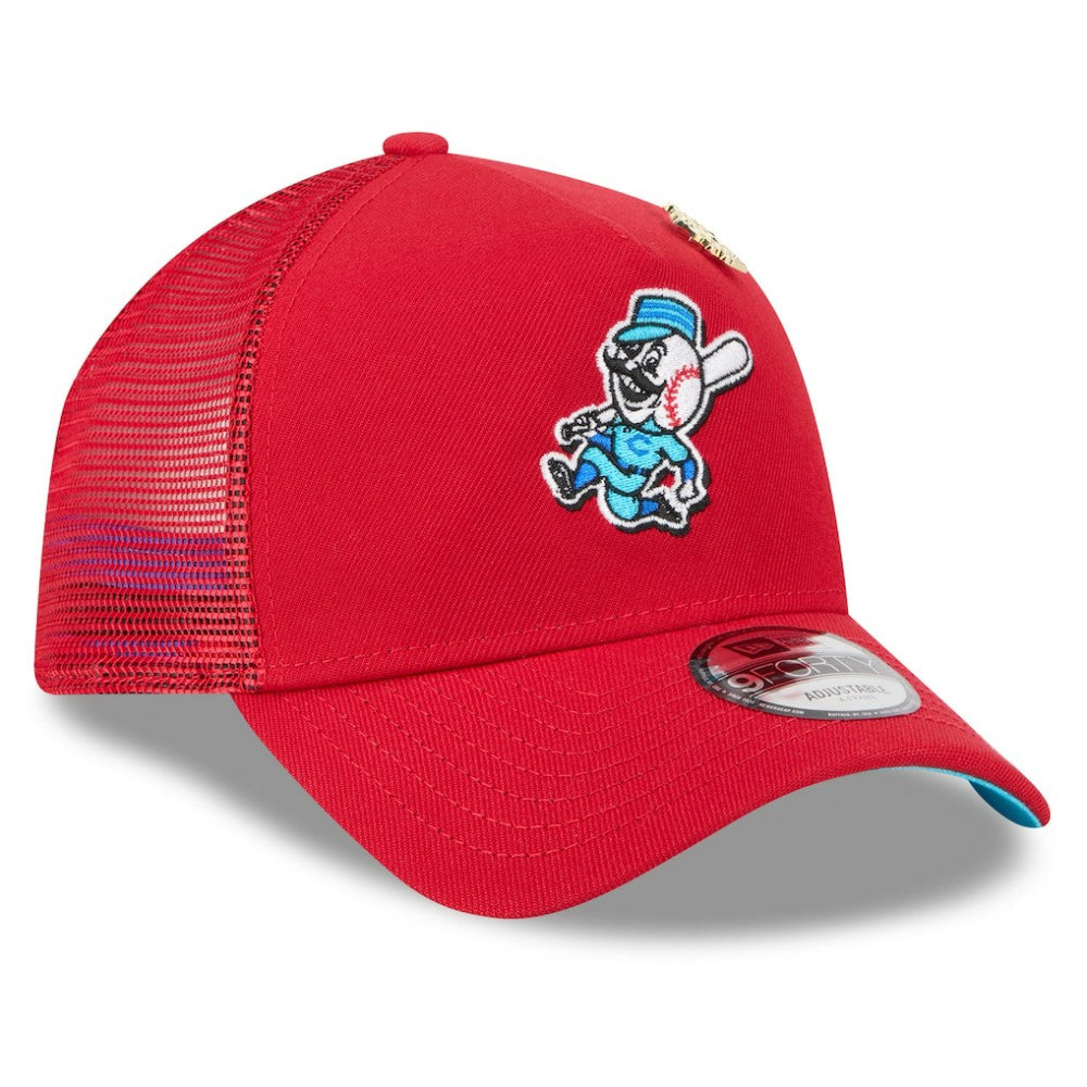 Cincinnati Reds New Era 2025 Big League Chew A-Frame 9FORTY Adjustable Trucker Hat discount