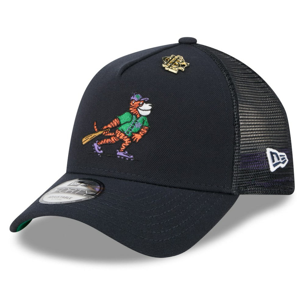 Detroit Tigers New Era 2025 Big League Chew A-Frame 9FORTY Adjustable Trucker Hat Clearance