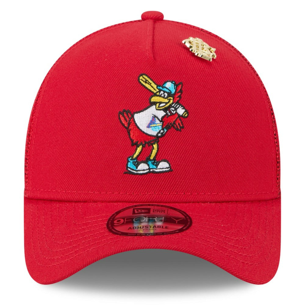 St. Louis Cardinals New Era 2025 Big League Chew A-Frame 9FORTY Adjustable Trucker Hat for sale
