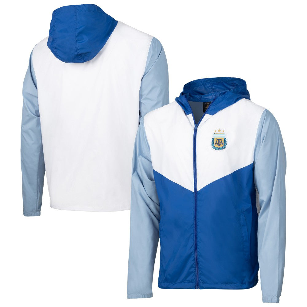 Argentina National Team Block Pro Full-Zip Windbreaker Jacket - Royal