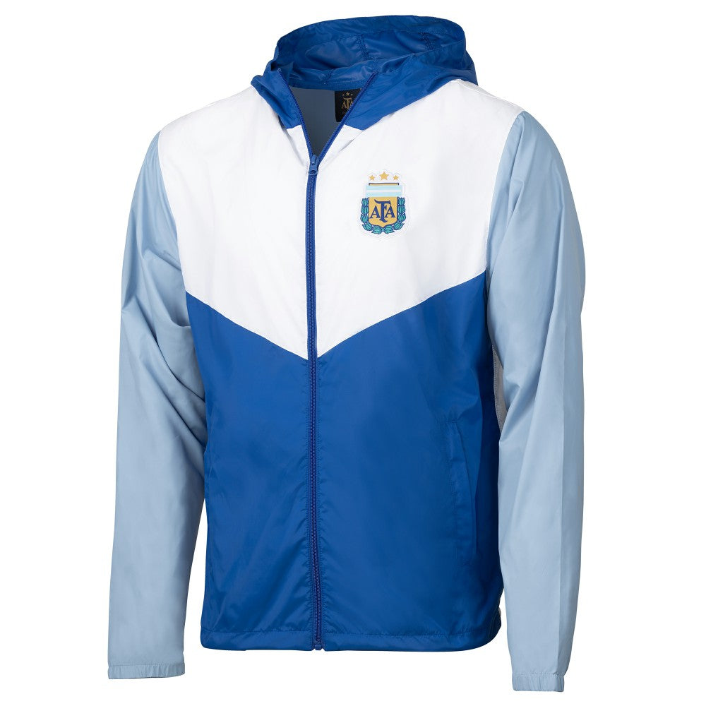Argentina National Team Block Pro Full-Zip Windbreaker Jacket - Royal